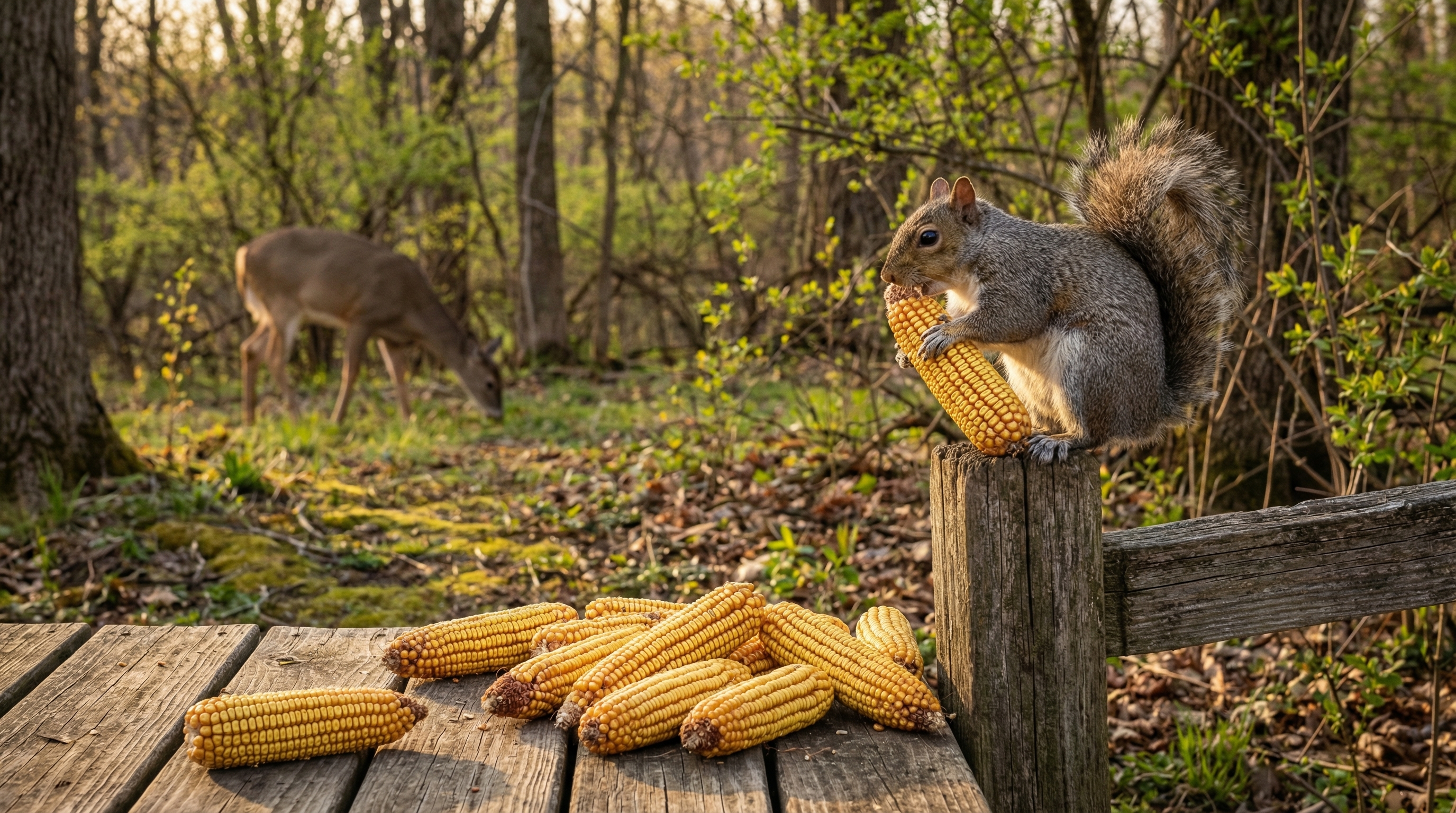 Ear Corn for Wildlife: Why Whole Cobs Beat Shelled Corn Every Time