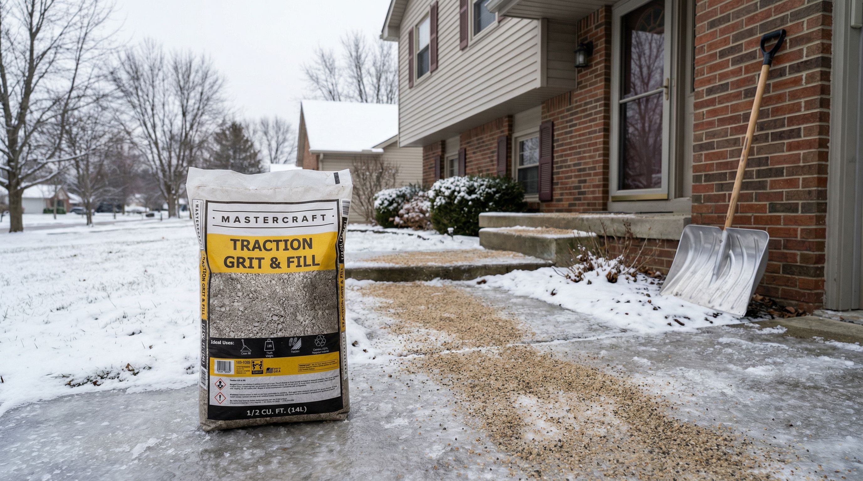 Traction Grit vs. Ice Melt: When to Use Each (and Why Your Driveway Needs Both)